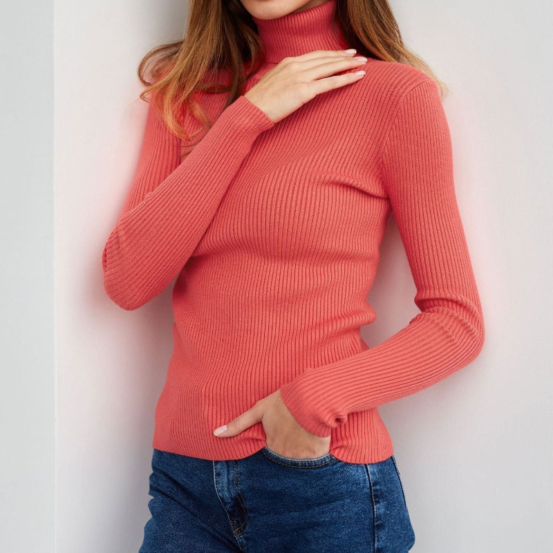 Rollkragenpullover Damen | Warmer Casual Style