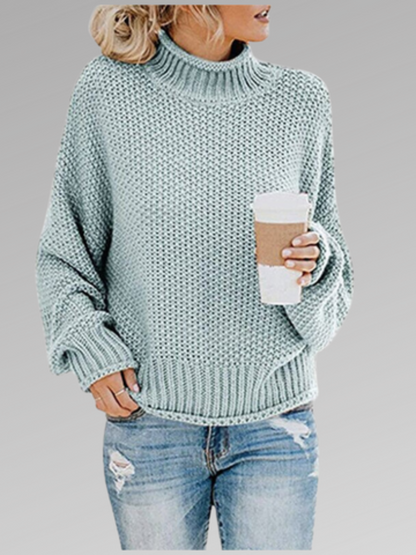 Rollkragenpullover Damen | Weicher Strick