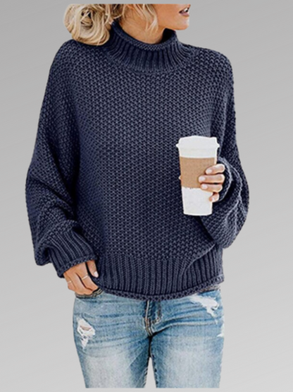 Rollkragenpullover Damen | Weicher Strick