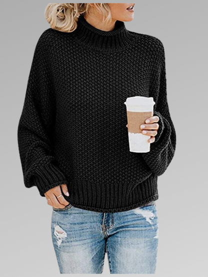 Rollkragenpullover Damen | Weicher Strick