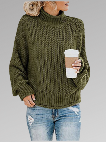 Rollkragenpullover Damen | Weicher Strick