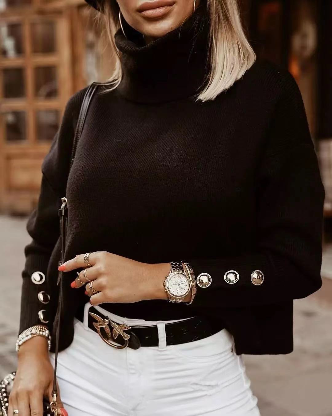 Rollkragenpullover Damen | Winter Stil