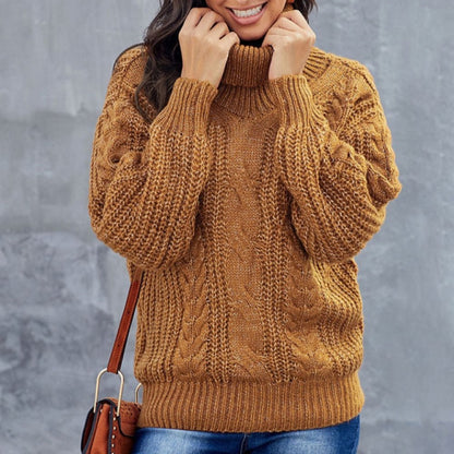 Rollkragenpullover Damen | Grobstrick