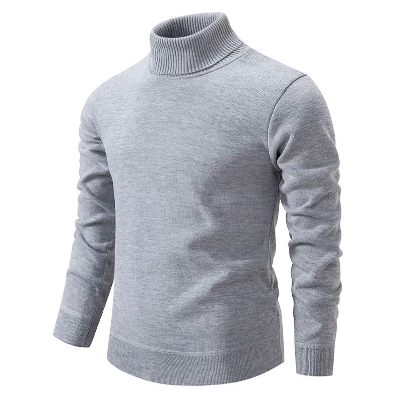Rollkragenpullover Herren | Baumwollmischung, klassisches Design