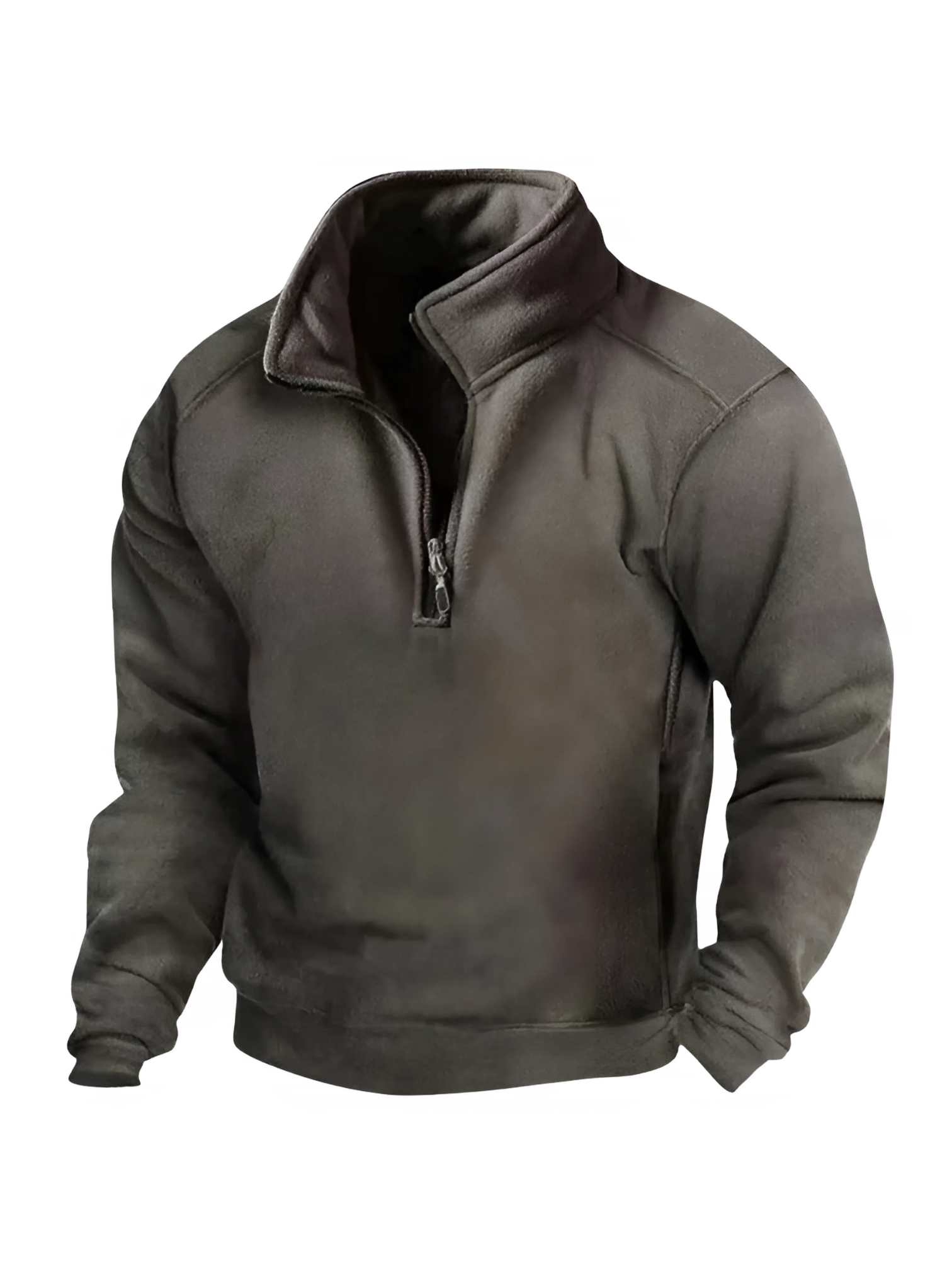 Rollkragenpullover Herren | Halbem Reißverschluss