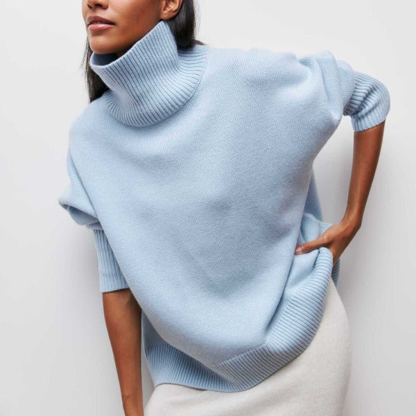 Rollkragenpullover für Damen | Lässige Passform | Winter