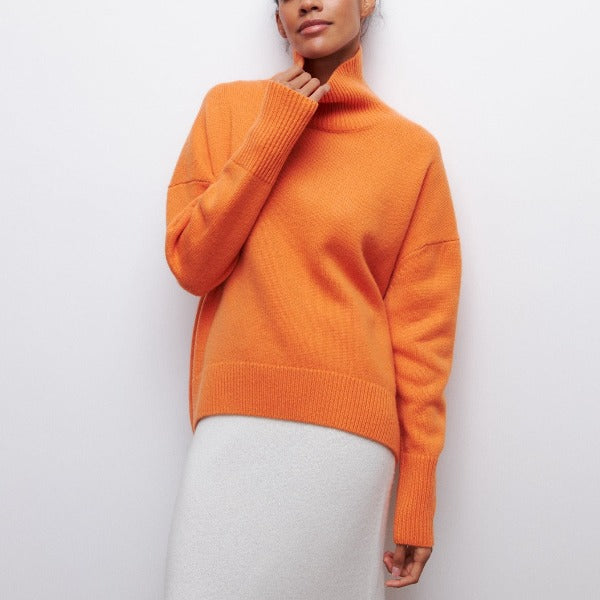 Rollkragenpullover für Damen | Lässige Passform | Winter