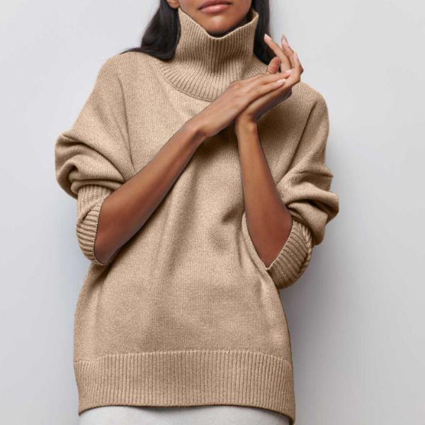Rollkragenpullover für Damen | Lässige Passform | Winter