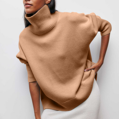Rollkragenpullover für Damen | Lässige Passform | Winter