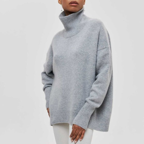 Rollkragenpullover für Damen | Lässige Passform | Winter