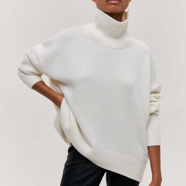 Rollkragenpullover für Damen | Lässige Passform | Winter