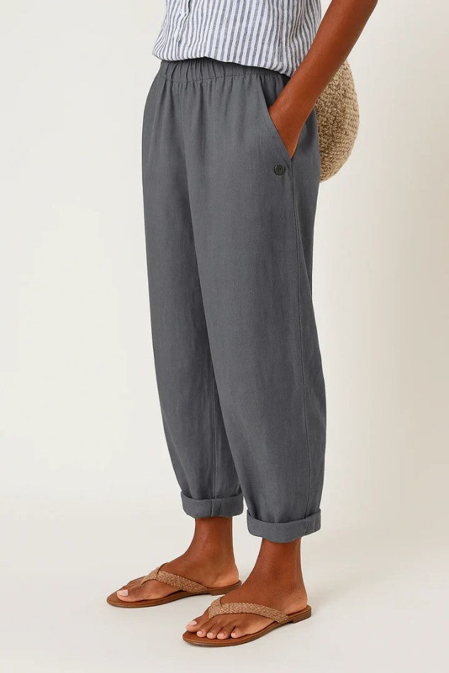Sommerhosen Damen | Klassische Leinenhose mit Entspanntem Schnitt