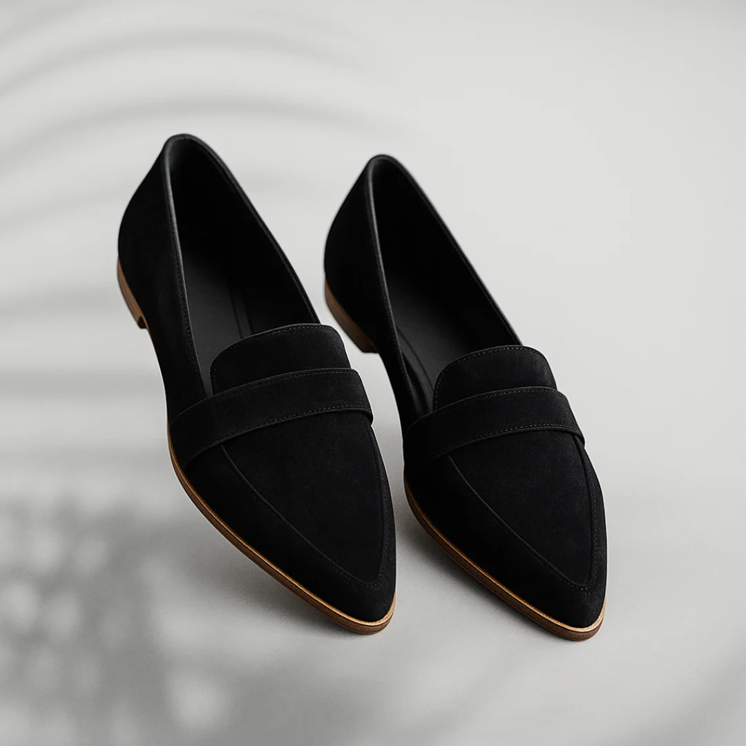 Mokassins Damen | Spitze Zehenpartie & Penny-Strap