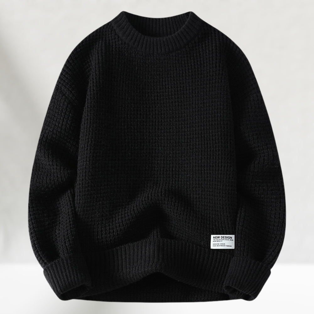 Rundhals-Strickpullover für Herren | Normale Länge