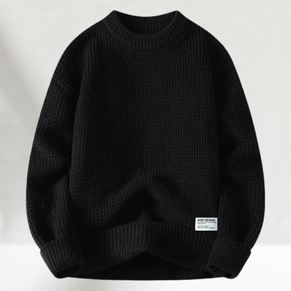 Rundhals-Strickpullover für Herren | Normale Länge