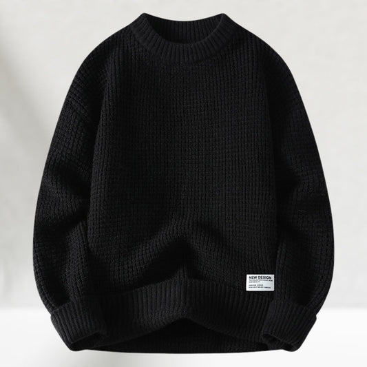 Rundhals-Strickpullover für Herren | Normale Länge