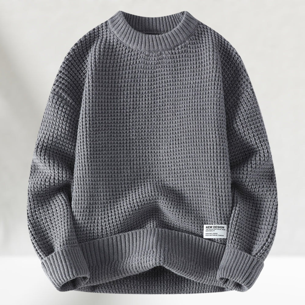 Rundhals-Strickpullover für Herren | Normale Länge