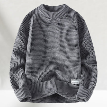 Rundhals-Strickpullover für Herren | Normale Länge