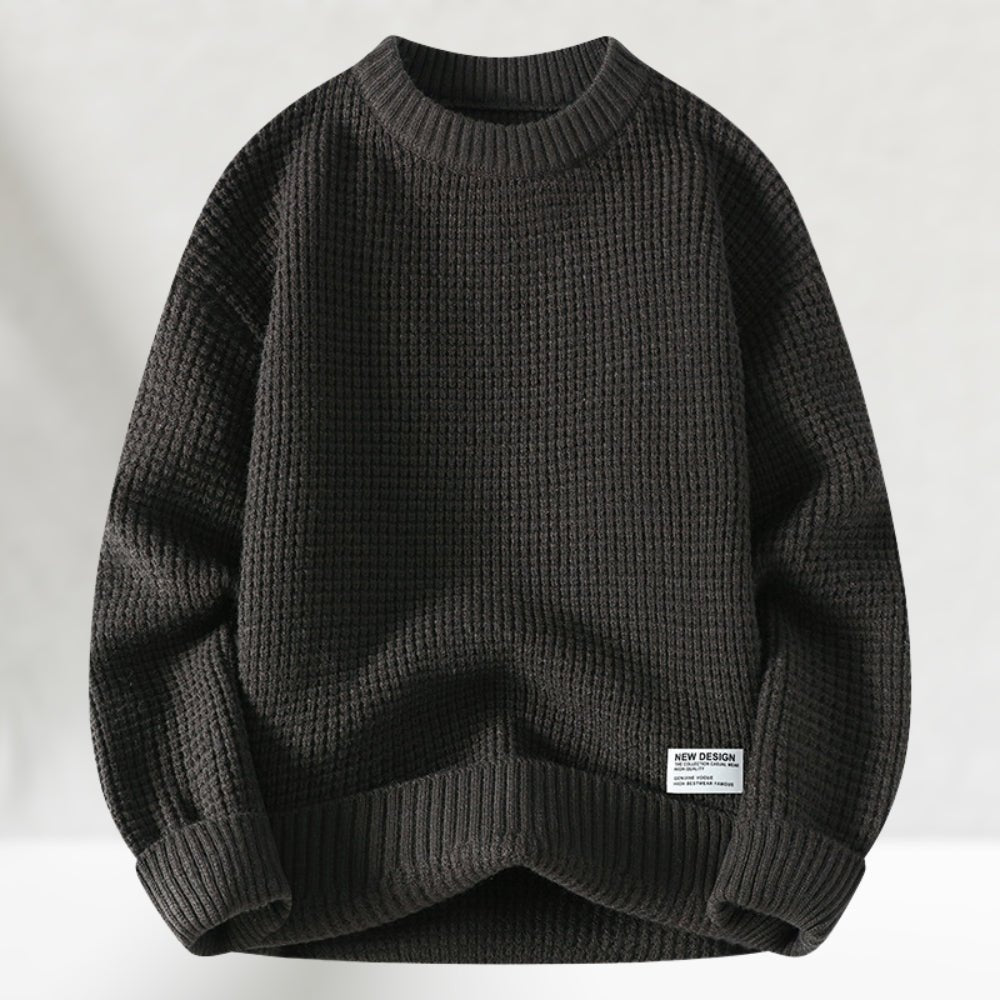 Rundhals-Strickpullover für Herren | Normale Länge