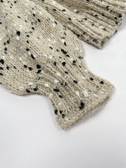 Pullover Damen | Lochstrick & Rundhalsausschnitt 4