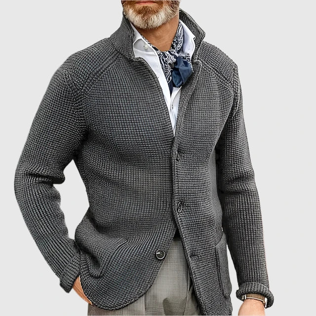 Strickjacke Herren | Blazer-Stil mit Strukturmuster 18