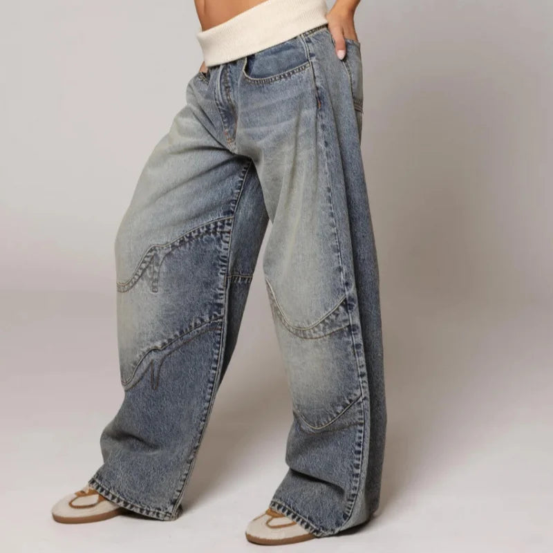 Baggy Jeans Damen | Niedriger Bund & Weites Bein 2