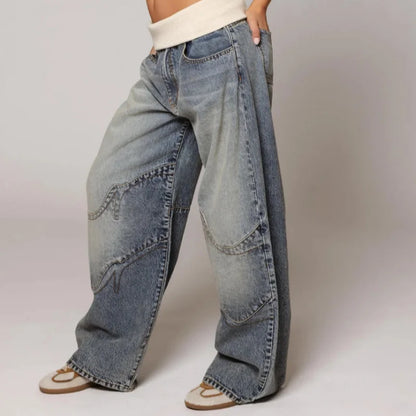 Baggy Jeans Damen | Niedriger Bund & Weites Bein 2