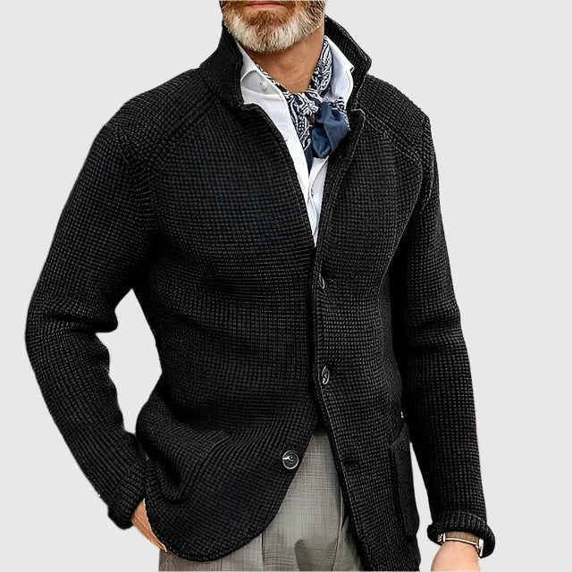 Strickjacke Herren | Blazer-Stil mit Strukturmuster 17