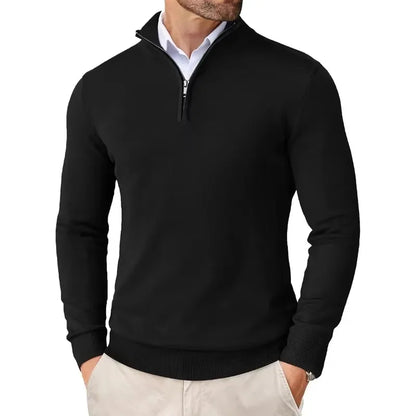 Troyer Pullover Herren | Halbreißverschluss & Schlanker Schnitt 2