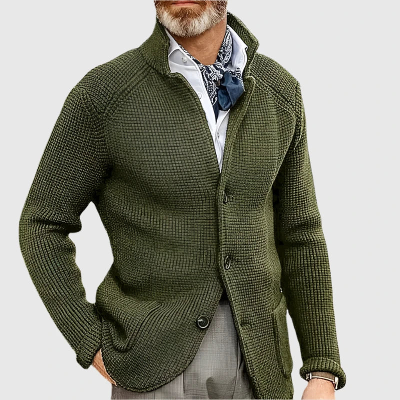 Strickjacke Herren | Blazer-Stil mit Strukturmuster 7