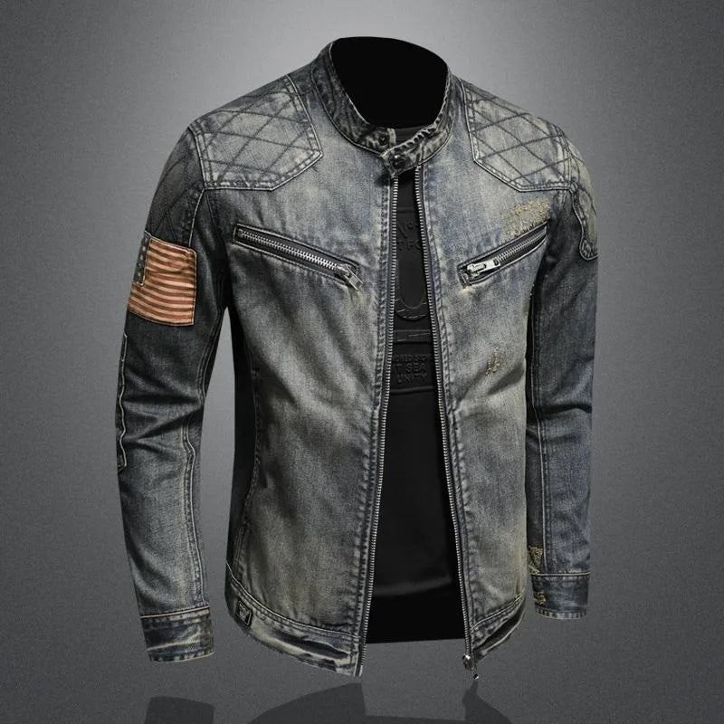 Herren Heritage-Jacke Atmungsaktiv Strukturierte Passform 4