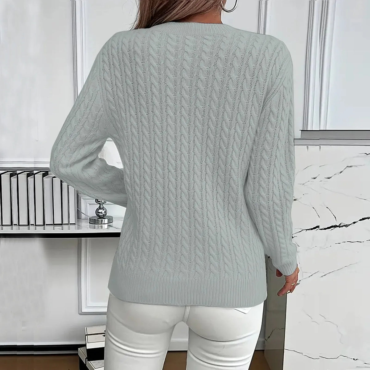 Strickpullover Damen | Zopfmuster & Gemütliche Wärme 12