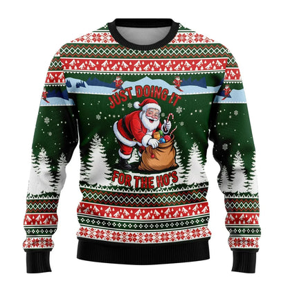 Herren Weihnachtspullover Schneemann Print Strickpullover Rundhals 9