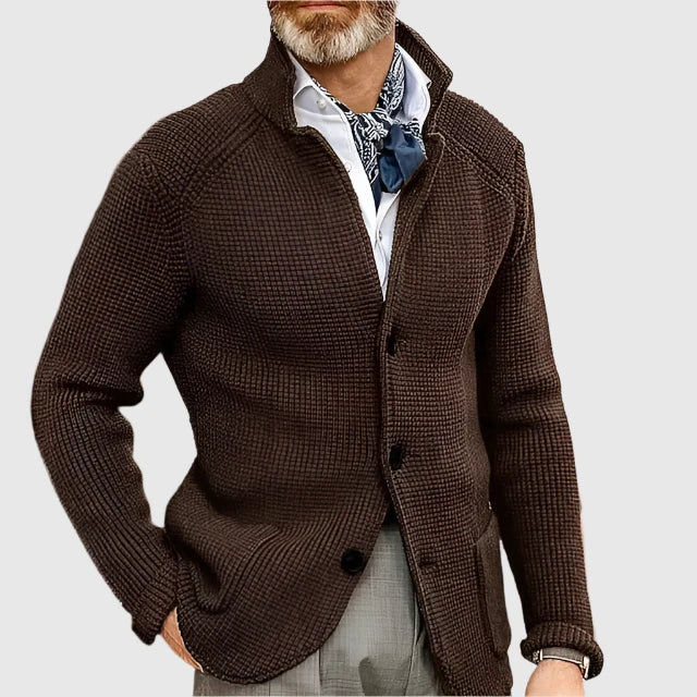Strickjacke Herren | Blazer-Stil mit Strukturmuster 10