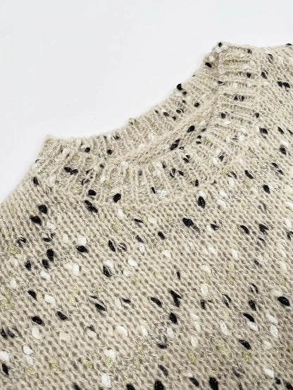 Pullover Damen | Lochstrick & Rundhalsausschnitt 3