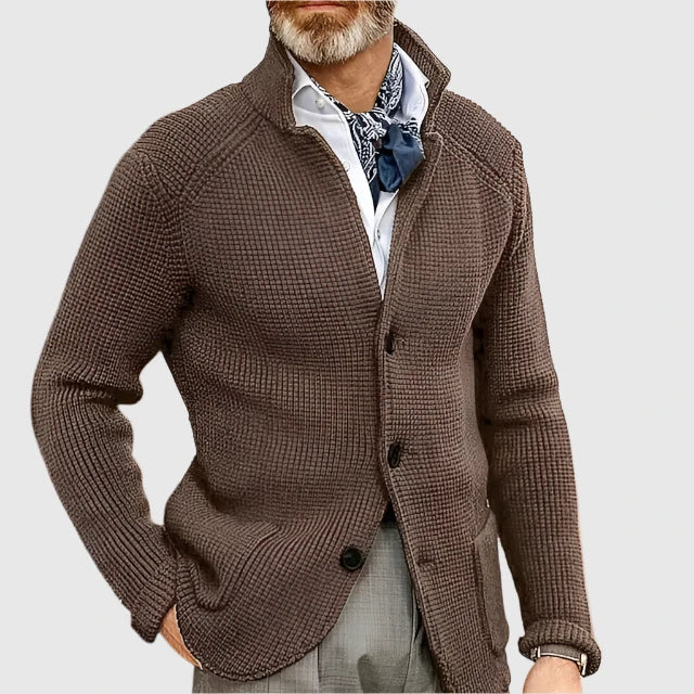 Strickjacke Herren | Blazer-Stil mit Strukturmuster 16