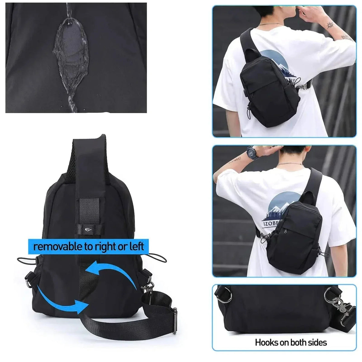 Crossbody Bauchtasche Herren | Wasserfest & Vielseitig 4