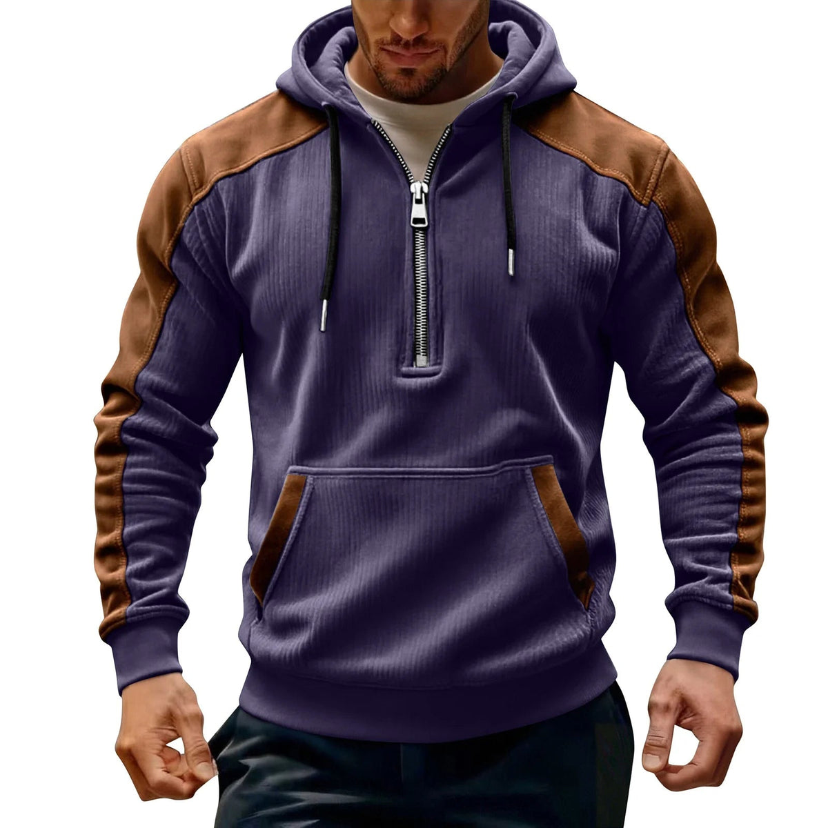 Pullover Herren | Mit Reißverschluss & Langarm 4