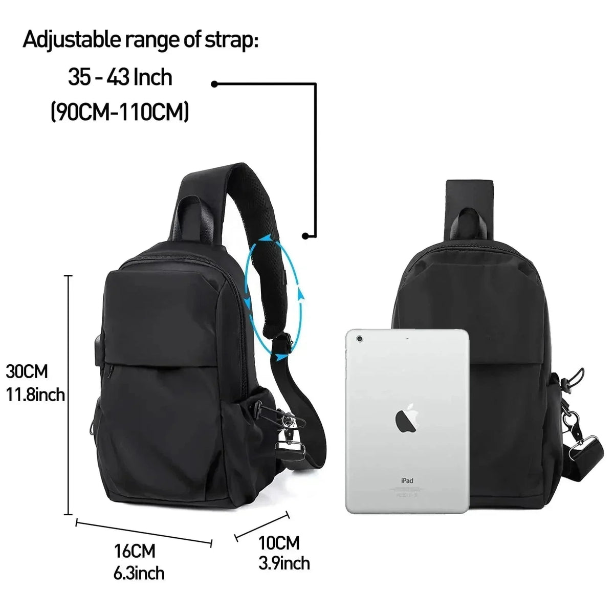 Crossbody Bauchtasche Herren | Wasserfest & Vielseitig 8