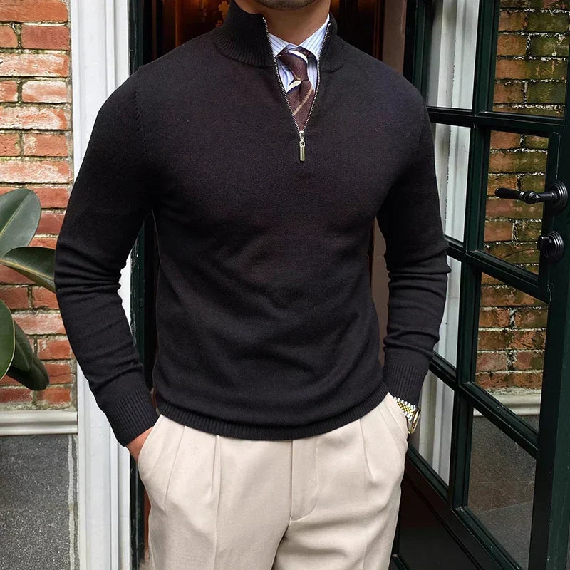 Quarter-Zip Pullover Herren | Figurbetont & Wärmend 2