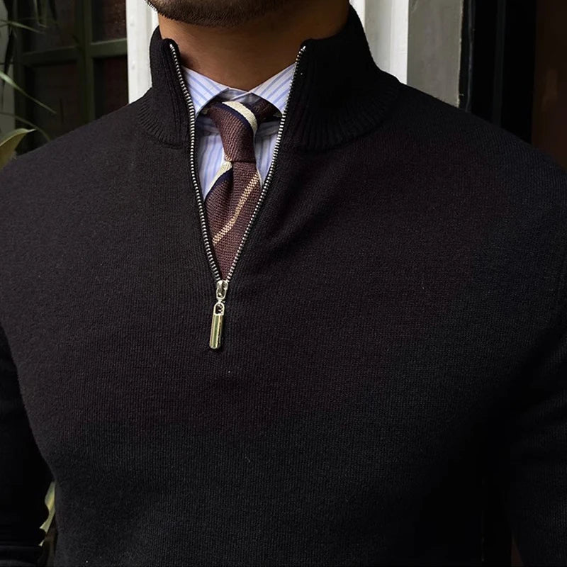 Quarter-Zip Pullover Herren | Figurbetont & Wärmend 3