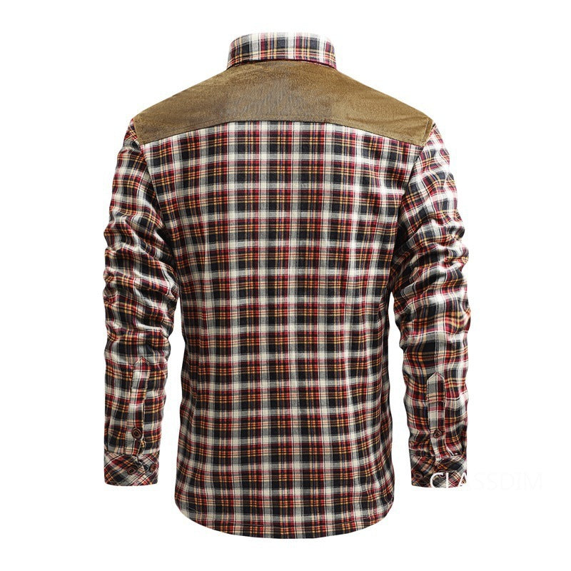 Flanelljacke Herren | Karomuster & Warm Gefüttert 2
