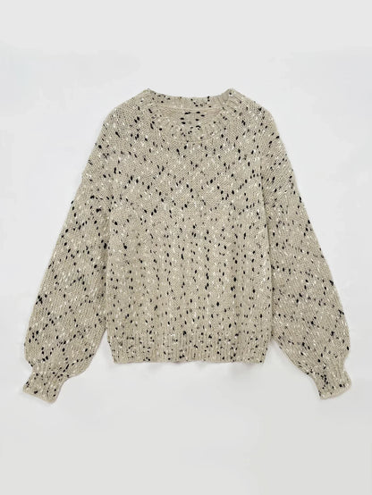 Pullover Damen | Lochstrick & Rundhalsausschnitt 2