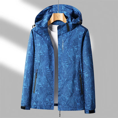 Sanne Bedruckte Outdoor-Jacke mit Kapuze 0