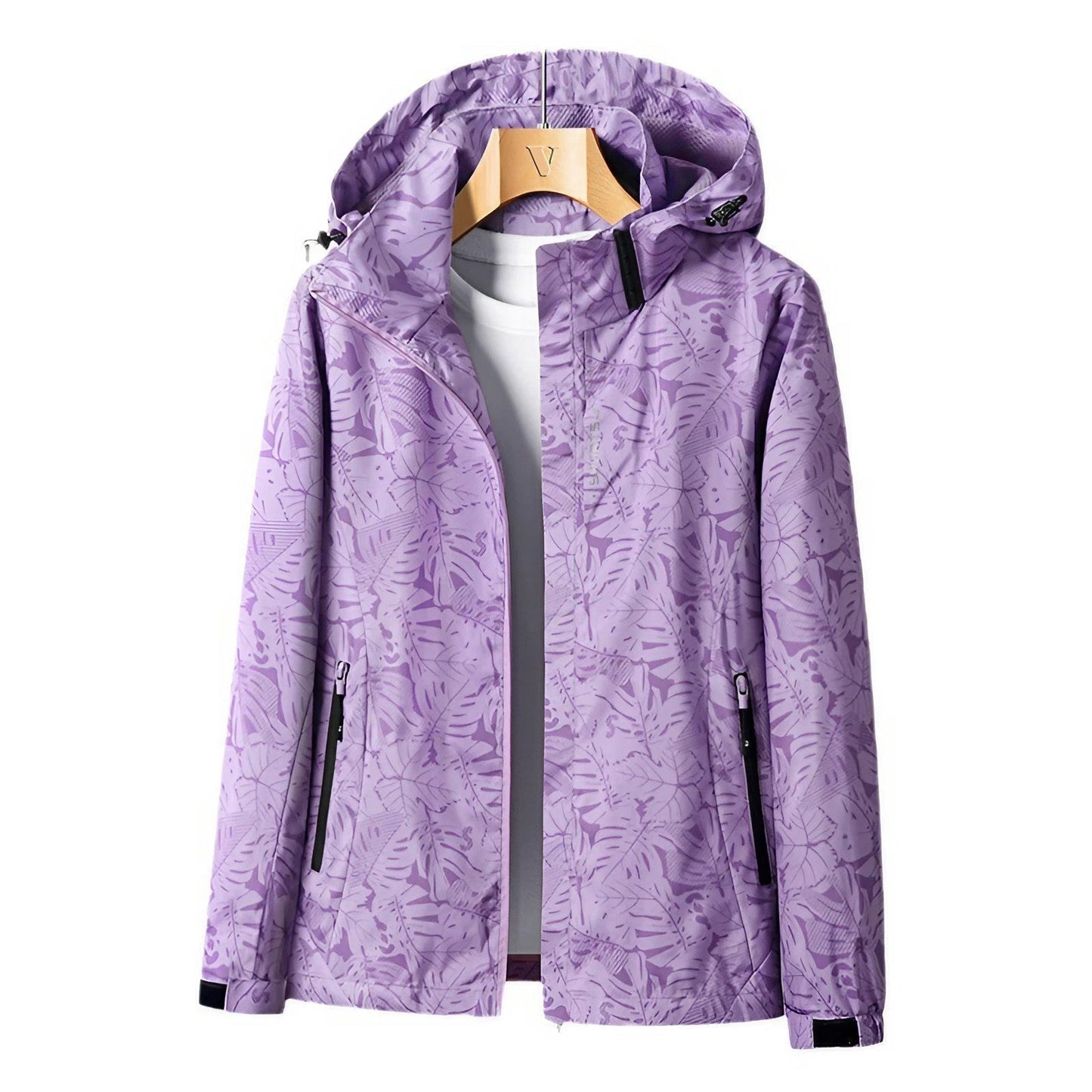 Sanne Bedruckte Outdoor-Jacke mit Kapuze 10