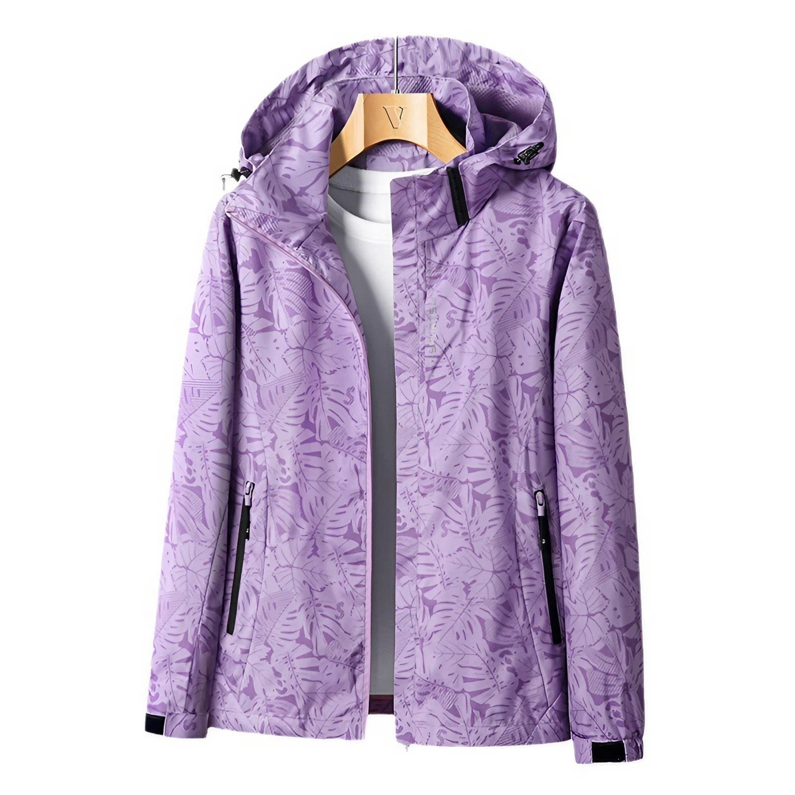 Sanne Bedruckte Outdoor-Jacke mit Kapuze 10