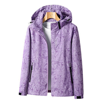 Sanne Bedruckte Outdoor-Jacke mit Kapuze 10