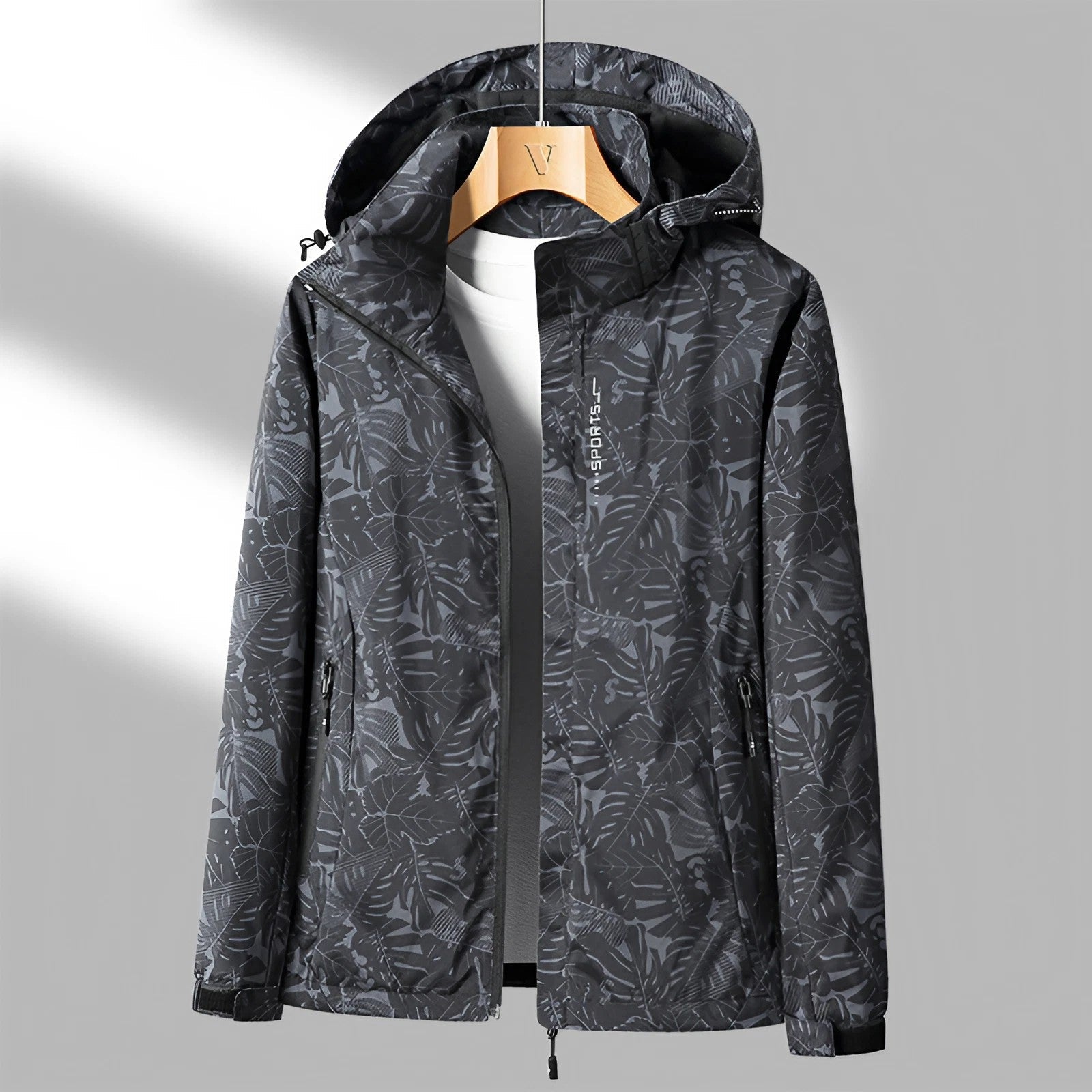 Sanne Bedruckte Outdoor-Jacke mit Kapuze 5