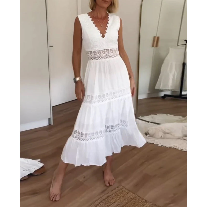 Saphira™  Boho-Midikleid mit Spitzendetails 0