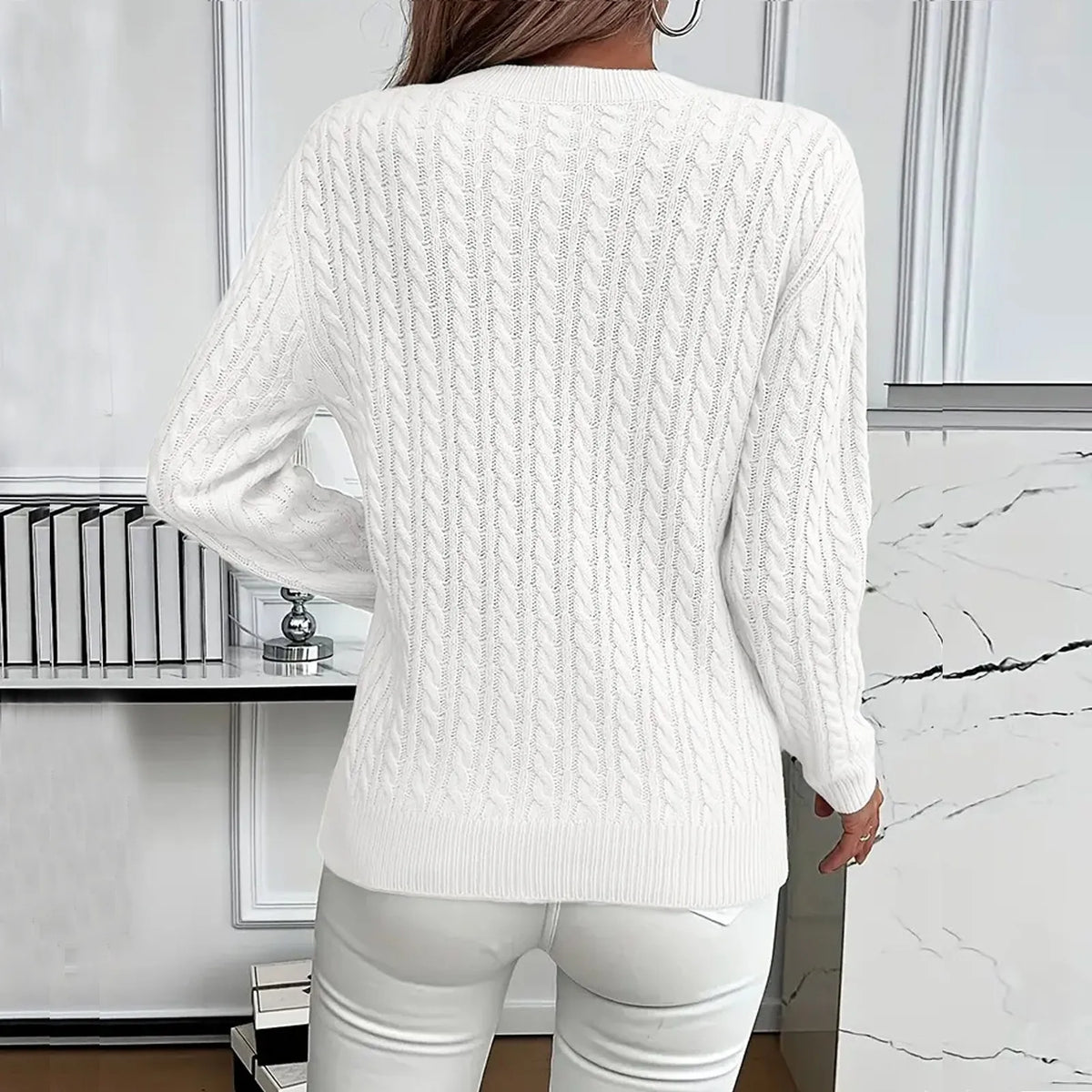 Strickpullover Damen | Zopfmuster & Gemütliche Wärme 9